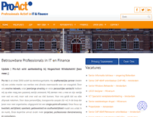 Tablet Screenshot of pro-act.nl